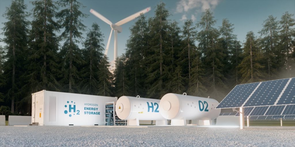 Instalación de renovables mixta con almacenamiento de energía en forma de hidrógeno verde