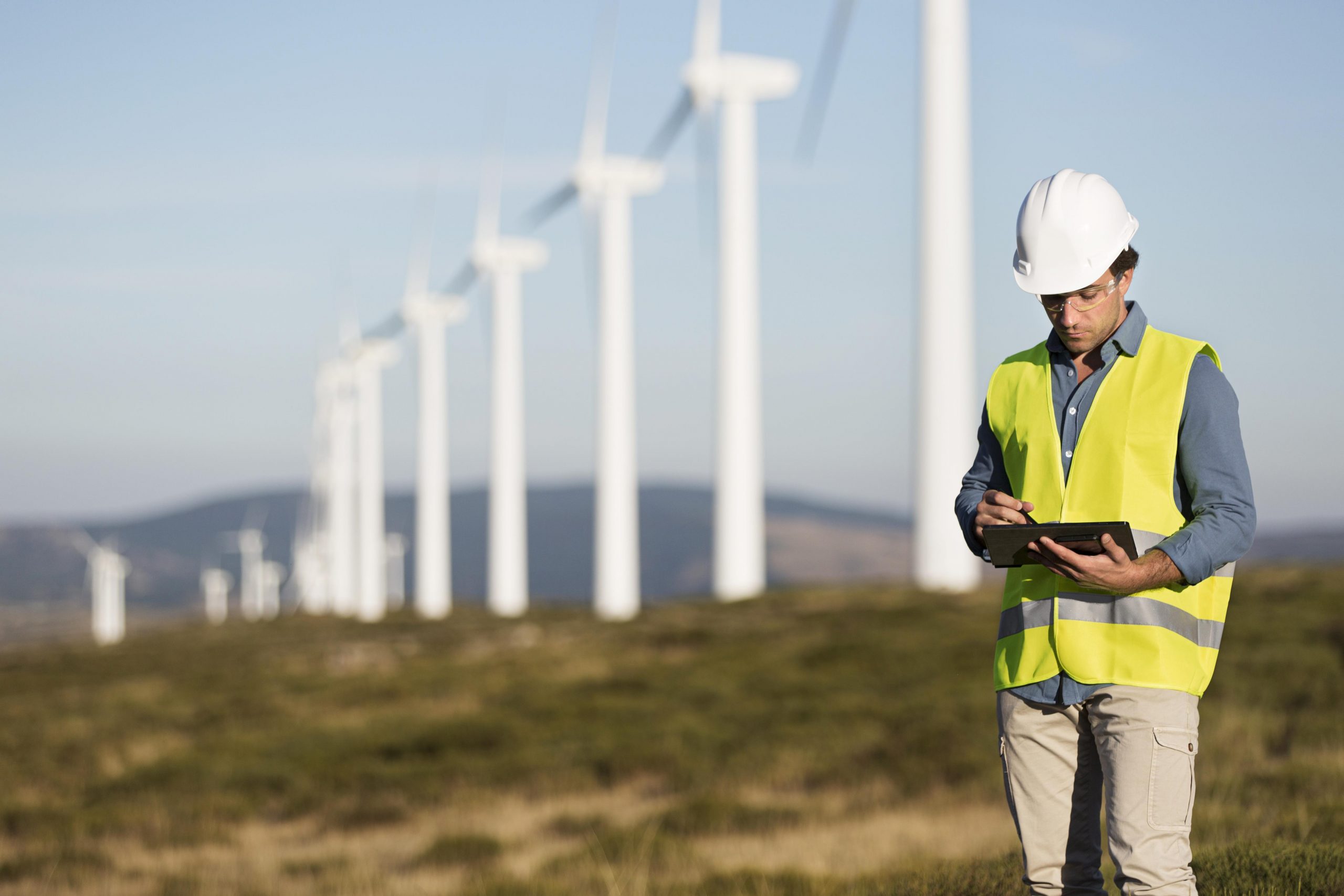 Energía Eólica usada para generar electricidad